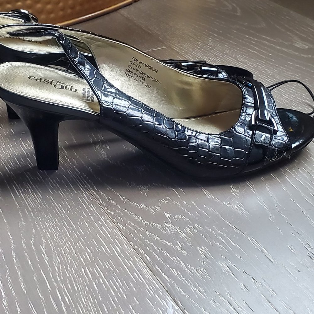 Sling back peep toe heels- size 7.5